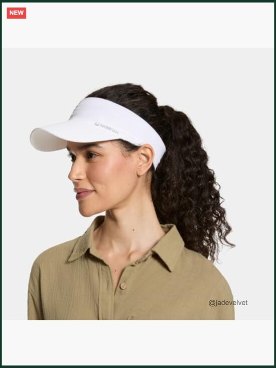 Unisex Stretchy Cooling Visor UPF 50 No Slip Band MISSION Cooling Stretchy Visor - UPF 50 Sun Protection  main image 3